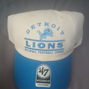 47 Brand Detroit Lions Cream and Blue Hat